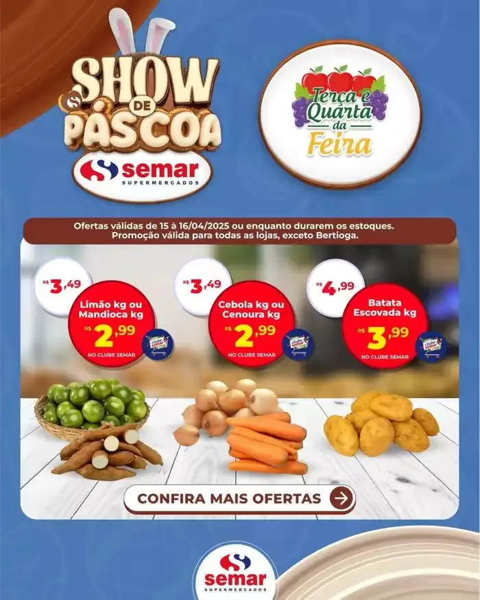 Encarte de Semar Supermercados 15 de abril até 16 de abril 2025 - Pagina 1