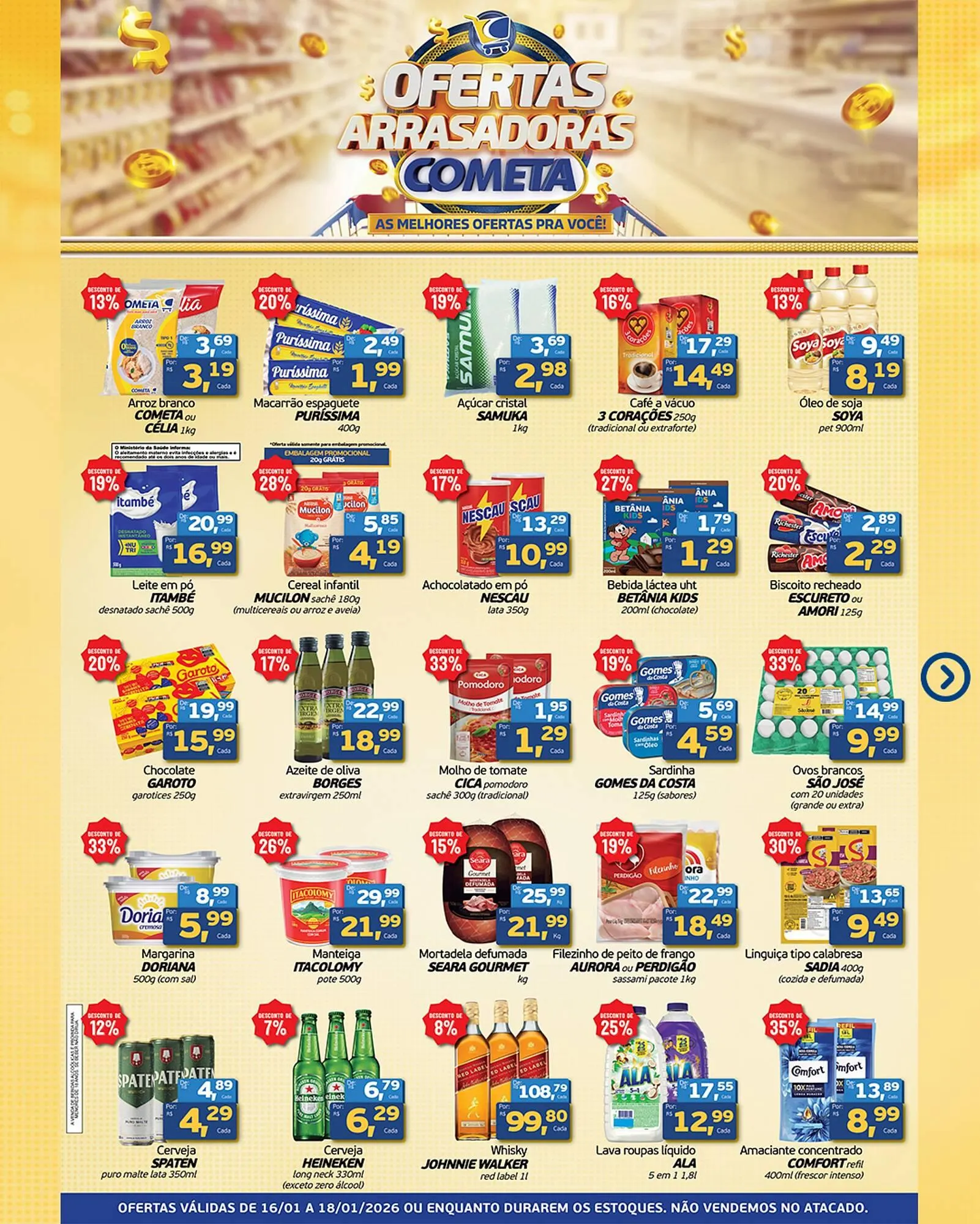 Encarte de Encarte Cometa Supermercados 15 de janeiro até 18 de janeiro 2026 - Pagina 2