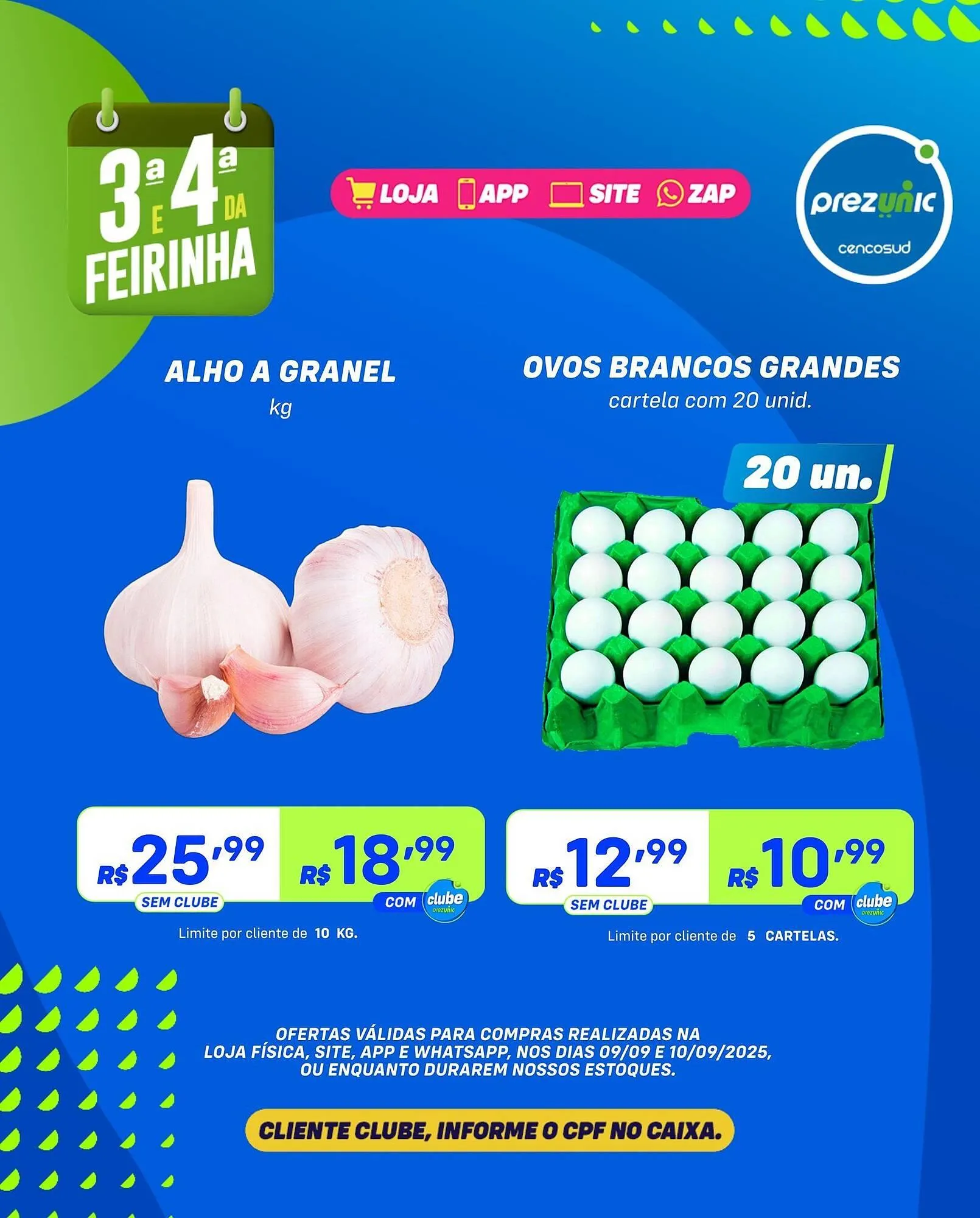 Encarte de Encarte Prezunic 9 de setembro até 10 de setembro 2025 - Pagina 1