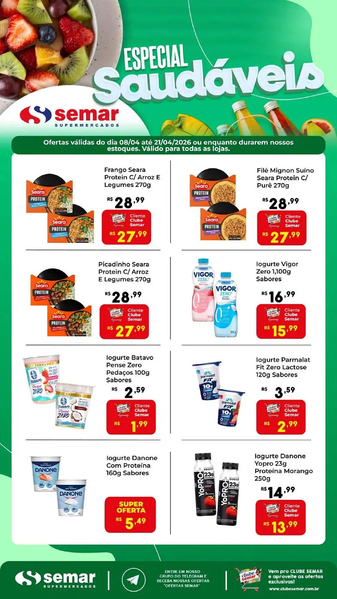 Encarte de Folheto Semar Supermercado 8 de abril até 21 de abril 2026 - Pagina 1