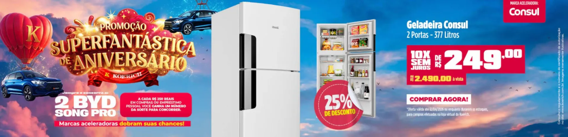 Encarte de Catálogo Lojas Koerich 8 de abril até 12 de abril 2026 - Pagina 1