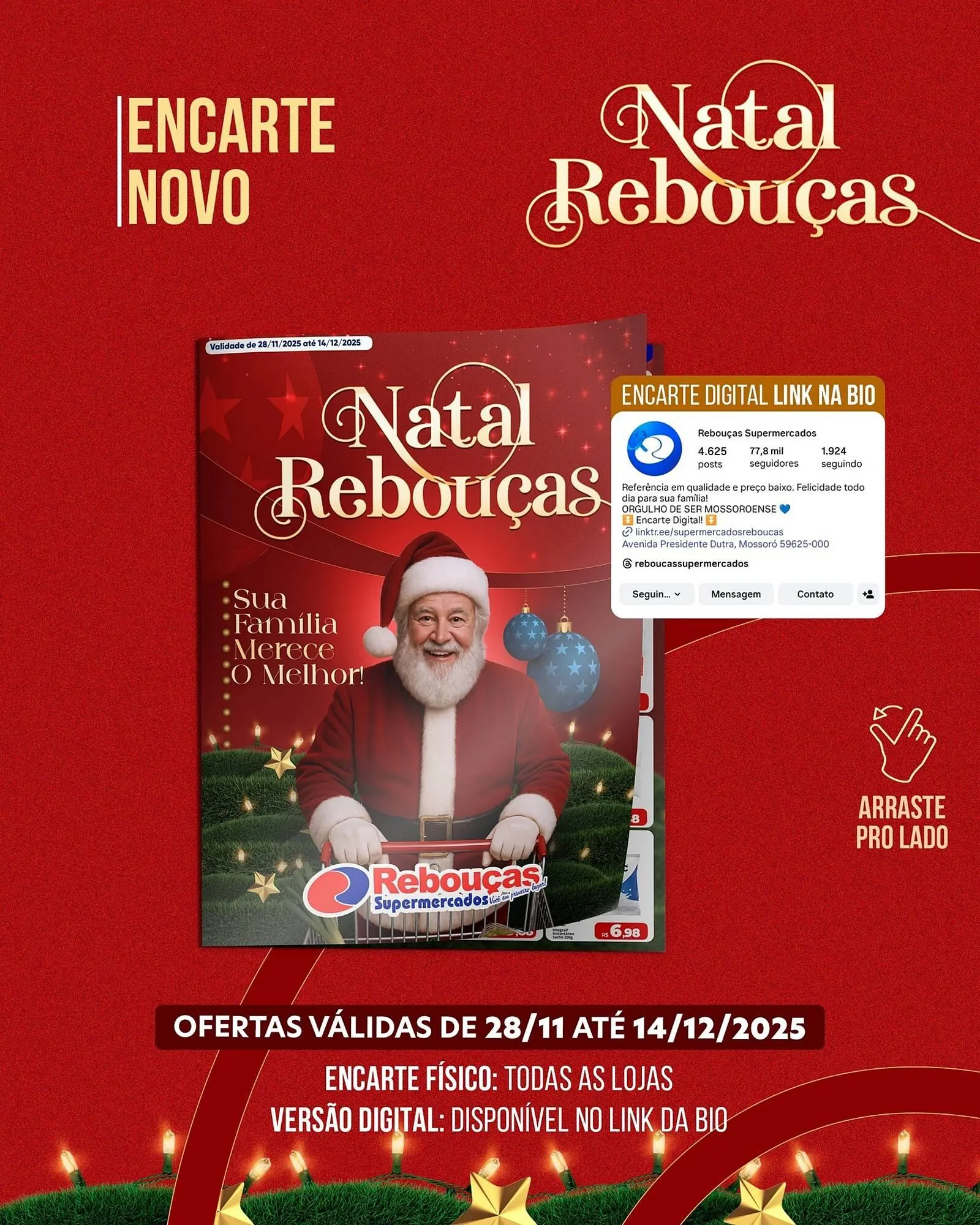 Encarte de Catálogo Rebouças Supermercados 1 de dezembro até 12 de dezembro 2025 - Pagina 1