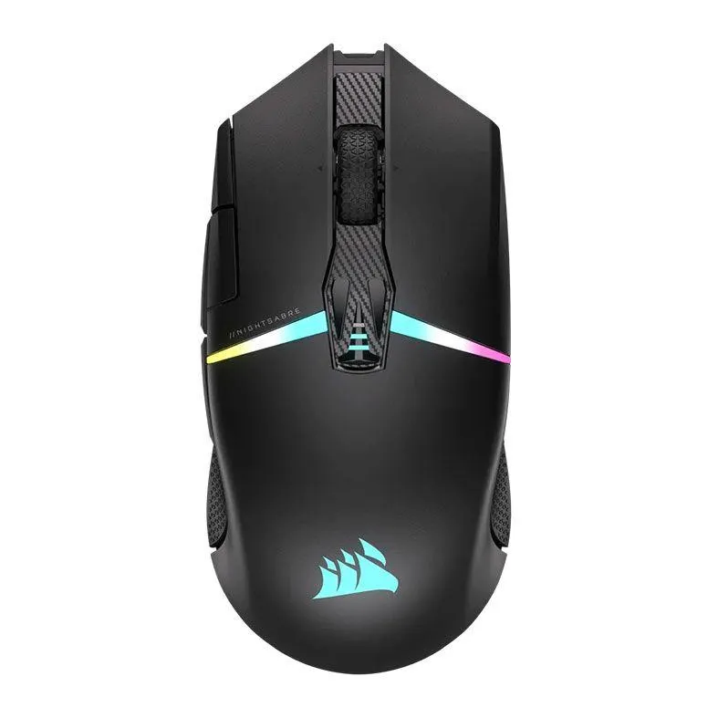 Mouse Corsair Nightsabre, RGB, Wireless, 26000DPI, 11 Botoes, Preto, CH-931B011-NA