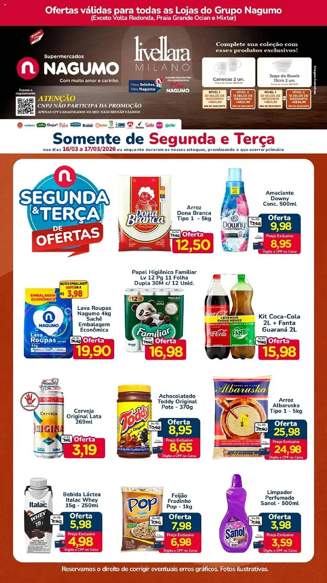 Encarte de Folheto Nagumo 16 de março até 17 de março 2026 - Pagina 1