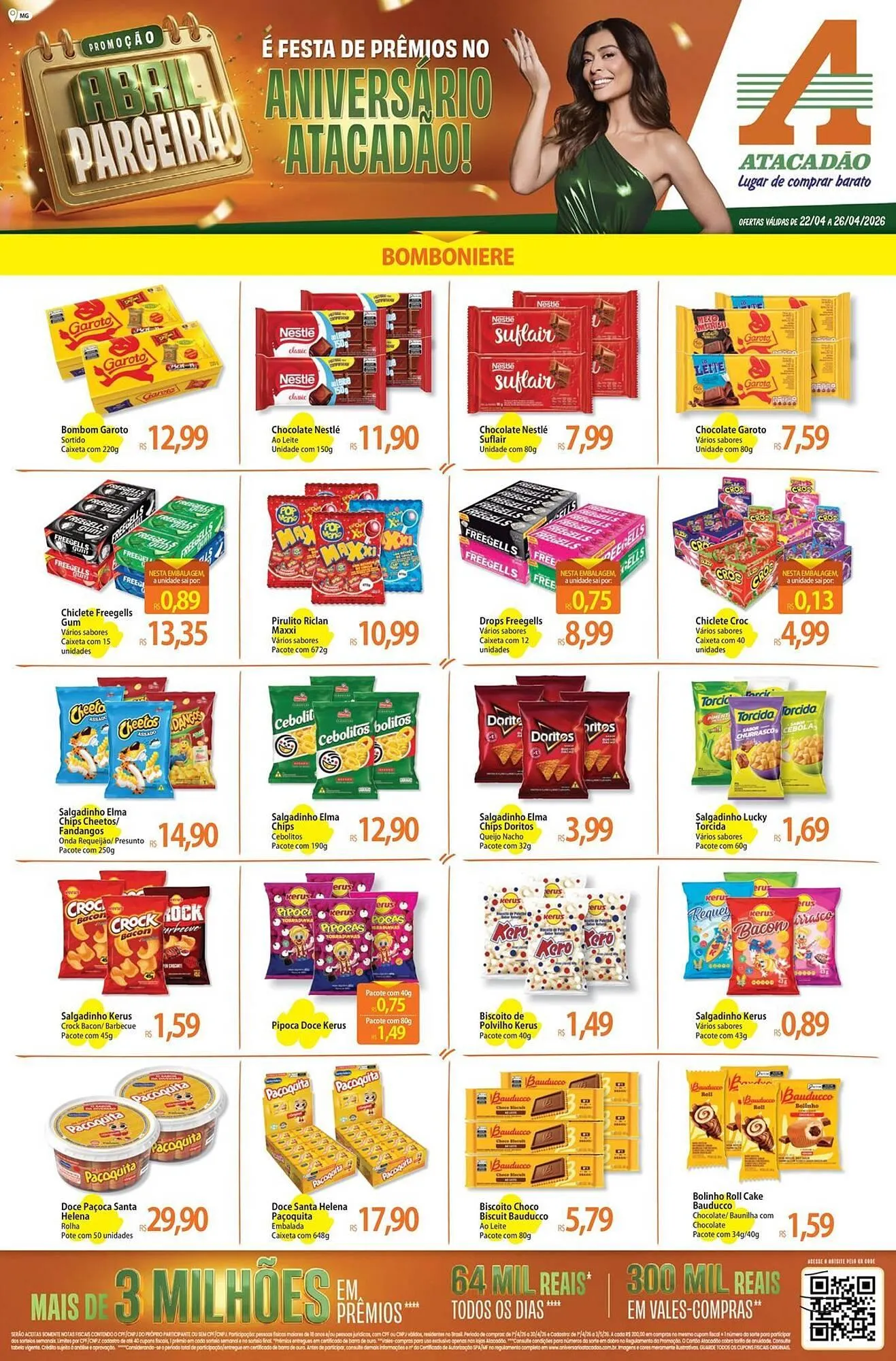 Encarte de Folheto Atacadão 22 de abril até 26 de abril 2026 - Pagina 1