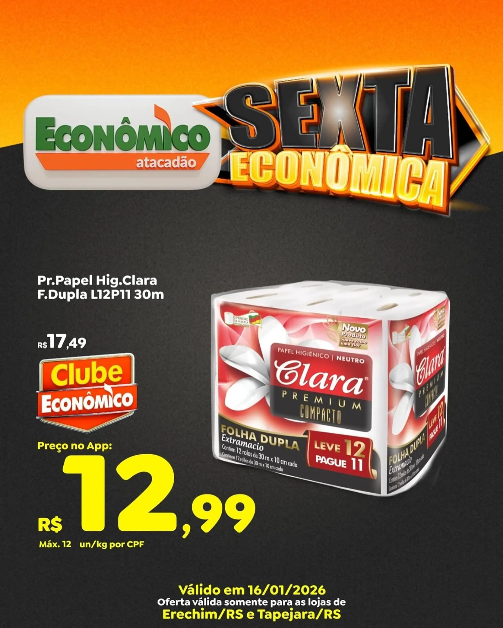 Encarte de Catálogo Econômico Atacadão 16 de janeiro até 16 de janeiro 2026 - Pagina 1