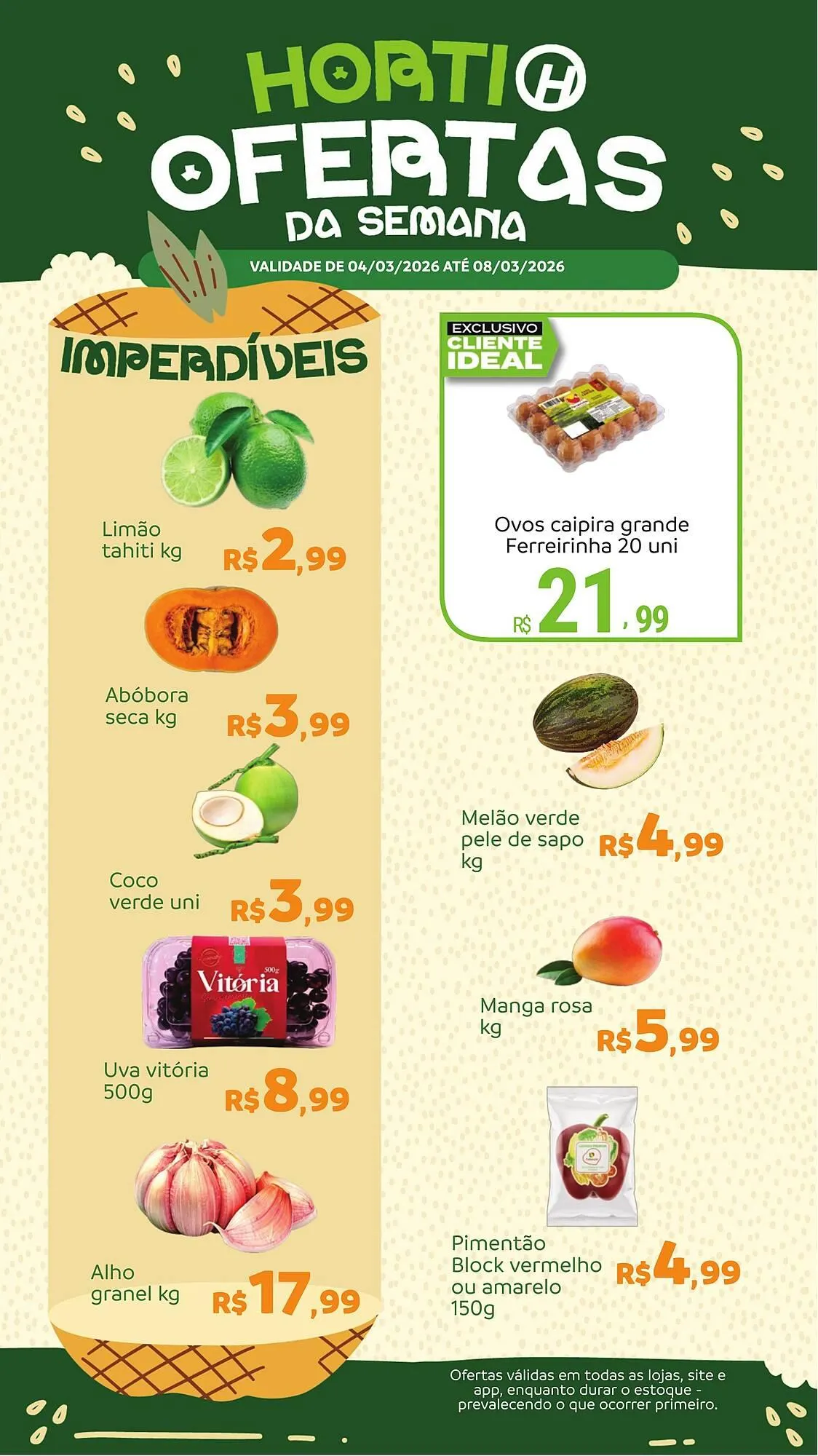 Encarte de Catálogo Hiperideal Supermercados 5 de março até 8 de março 2026 - Pagina 1