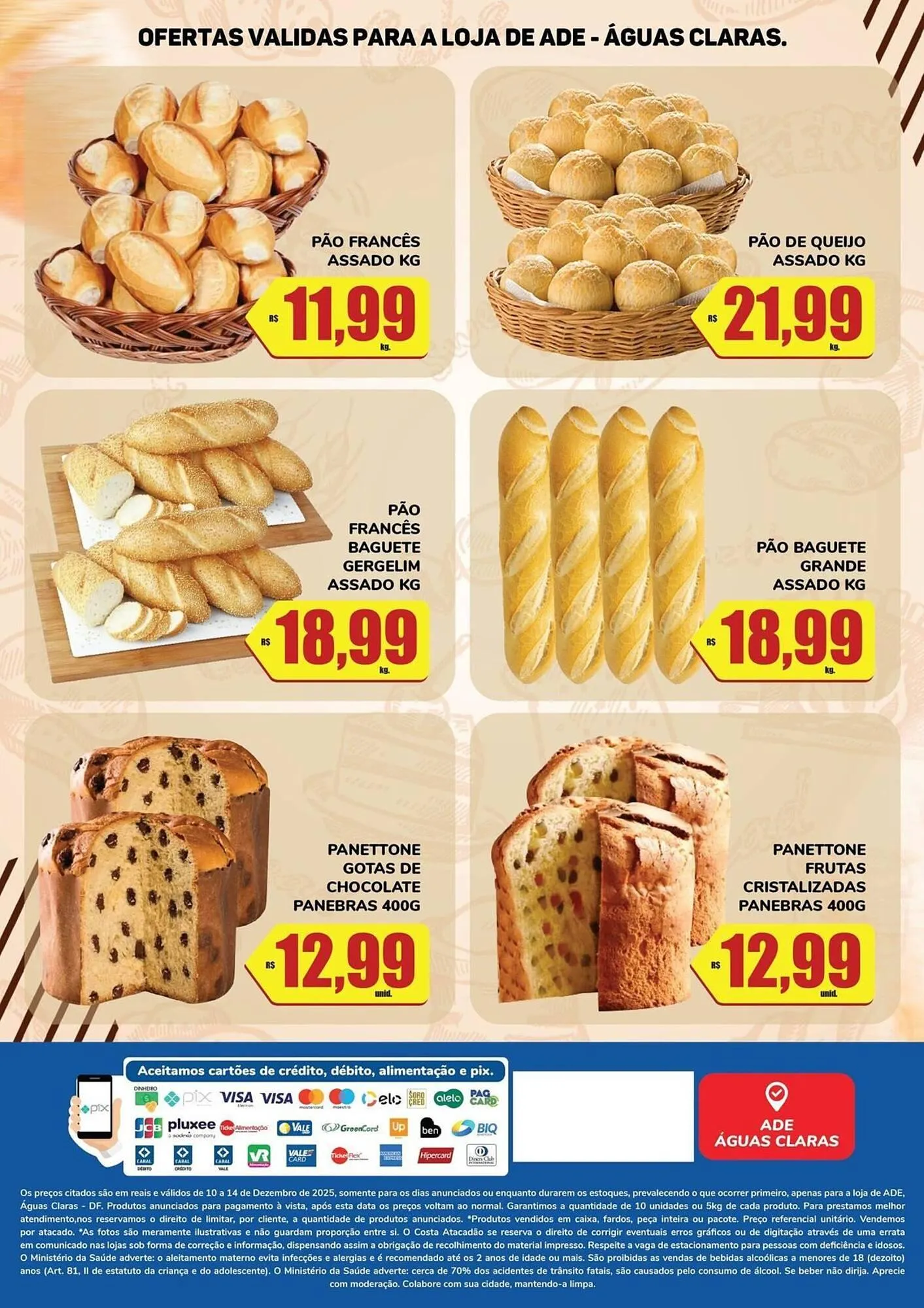 Encarte de Tabloide Costa Atacadão 10 de dezembro até 14 de dezembro 2025 - Pagina 2