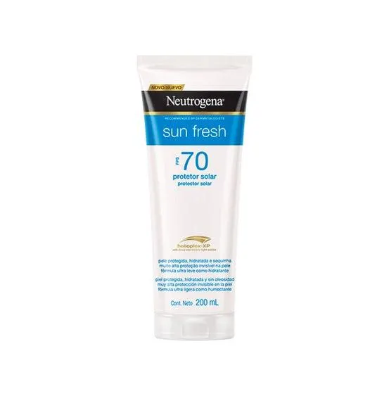 Bronzeador Netrogena Sun Fresh FPS 70 200ml
