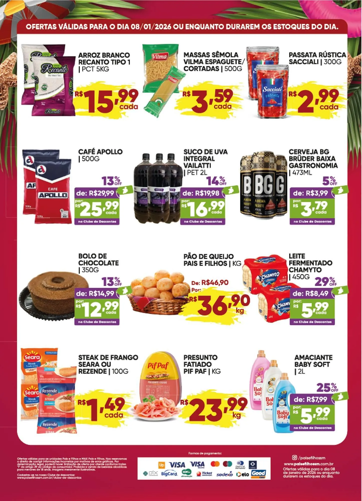 Encarte de Catálogo Pais e Filhos Supermercados 8 de janeiro até 8 de janeiro 2026 - Pagina 2