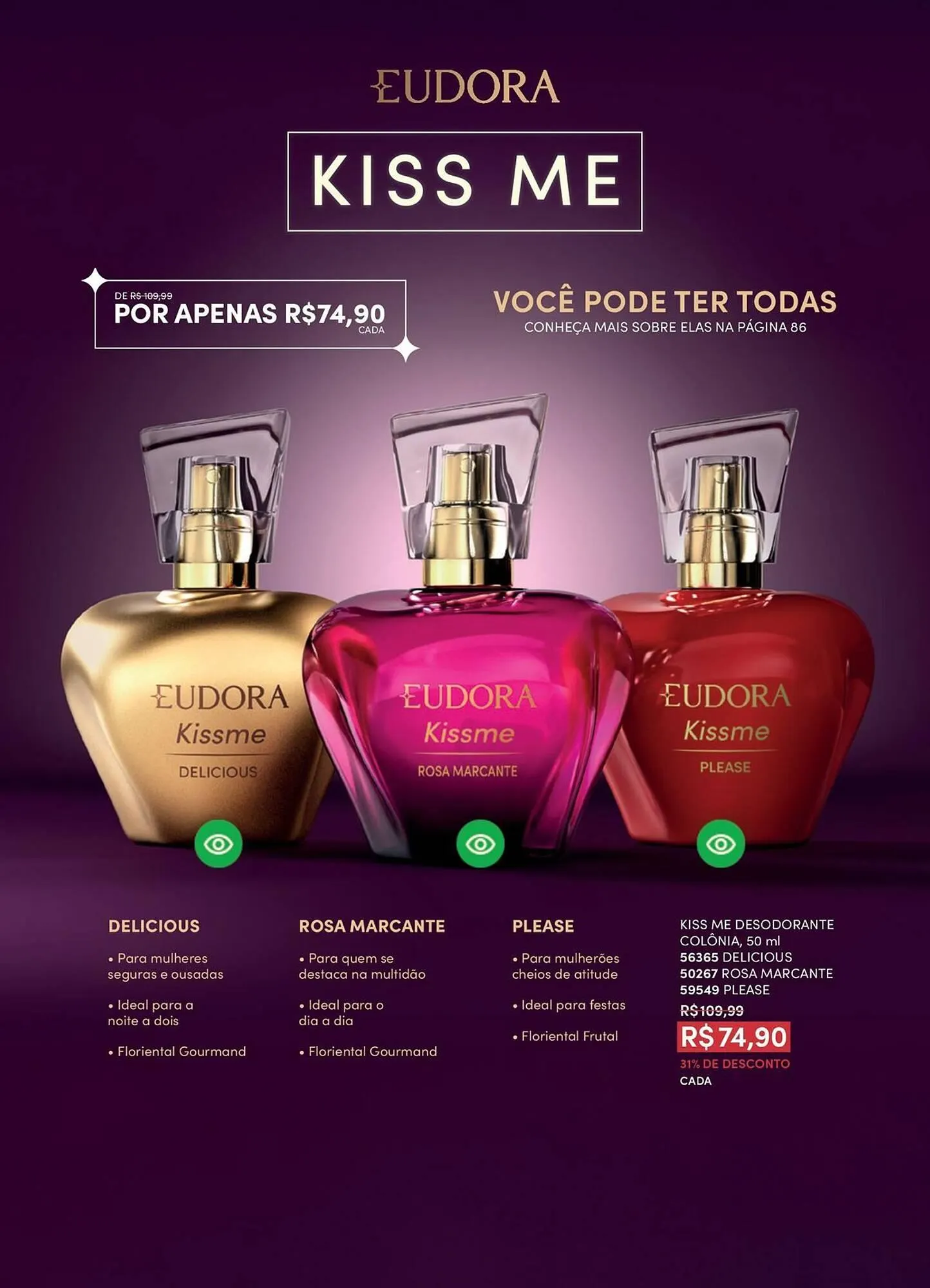 Encarte de Catálogo Eudora 27 de janeiro até 28 de fevereiro 2026 - Pagina 10