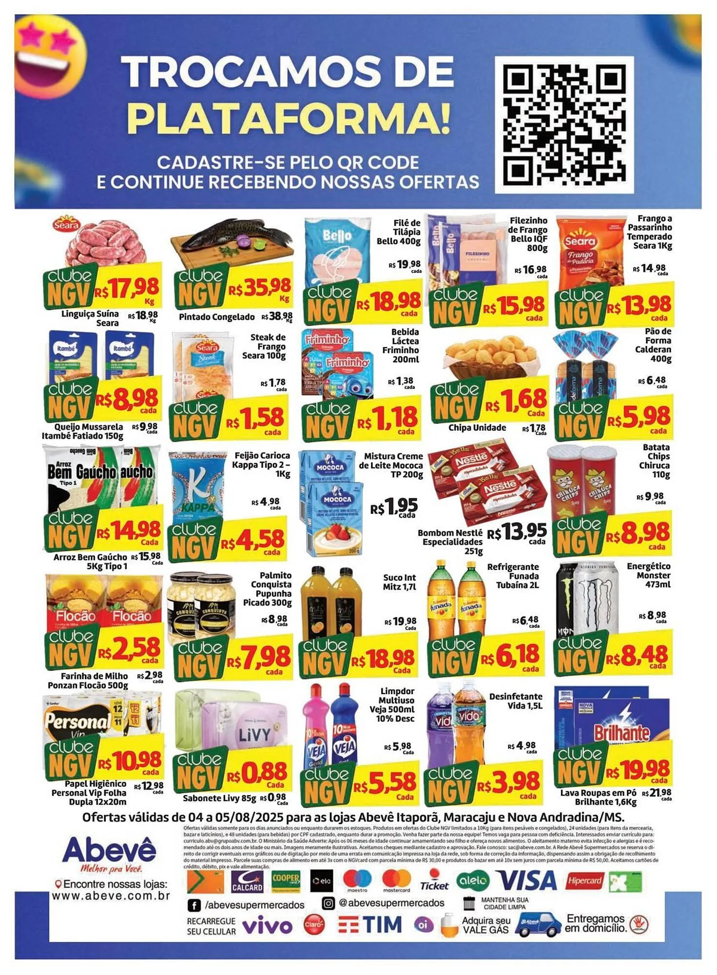Encarte de Catálogo Abevê Supermercados 4 de agosto até 5 de agosto 2025 - Pagina 2