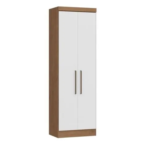 Roupeiro 2 portas Infinity 3820A Castro Macadâmia e Branco