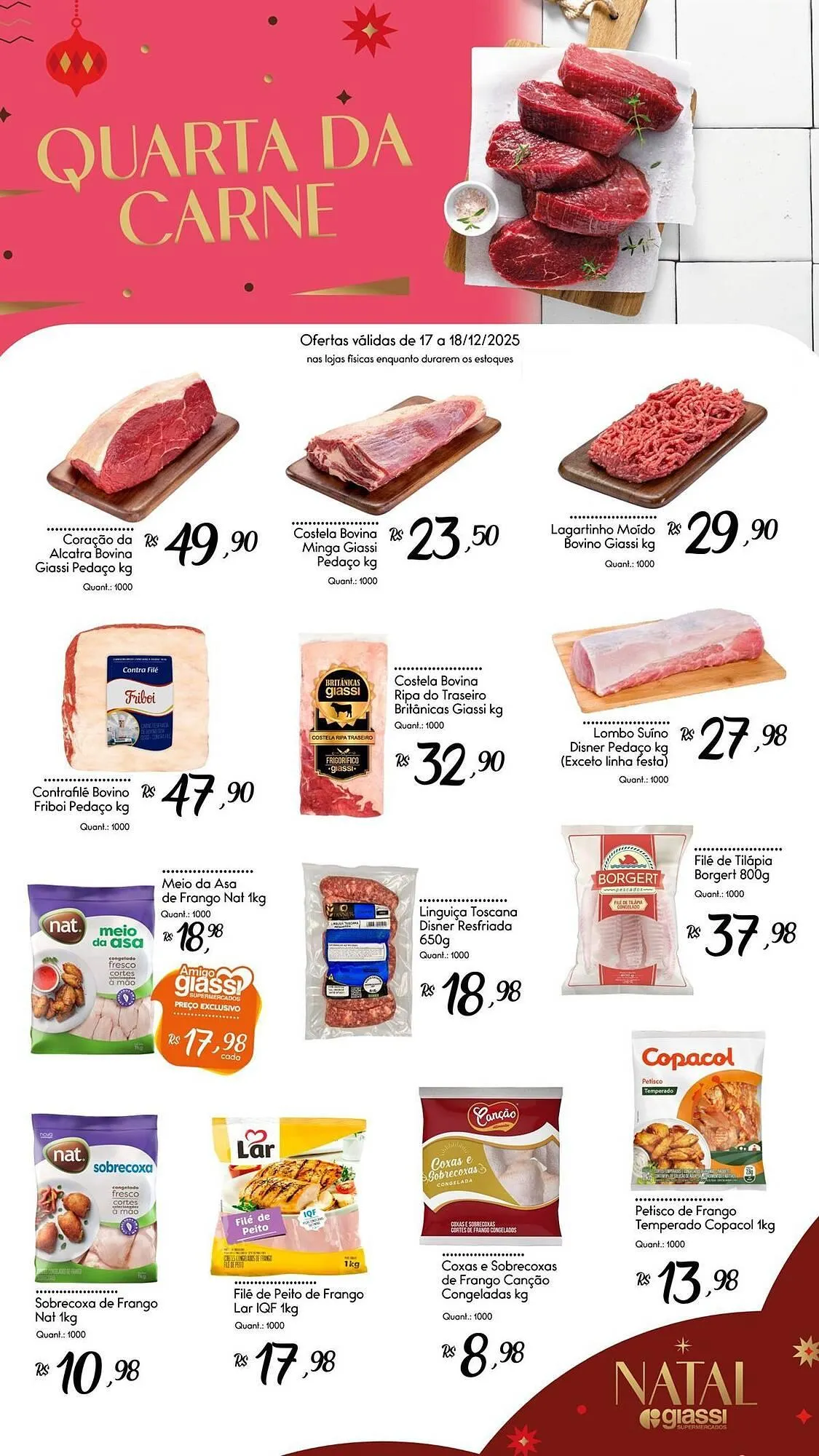 Encarte de Encarte Giassi Supermercados 17 de dezembro até 18 de dezembro 2025 - Pagina 1