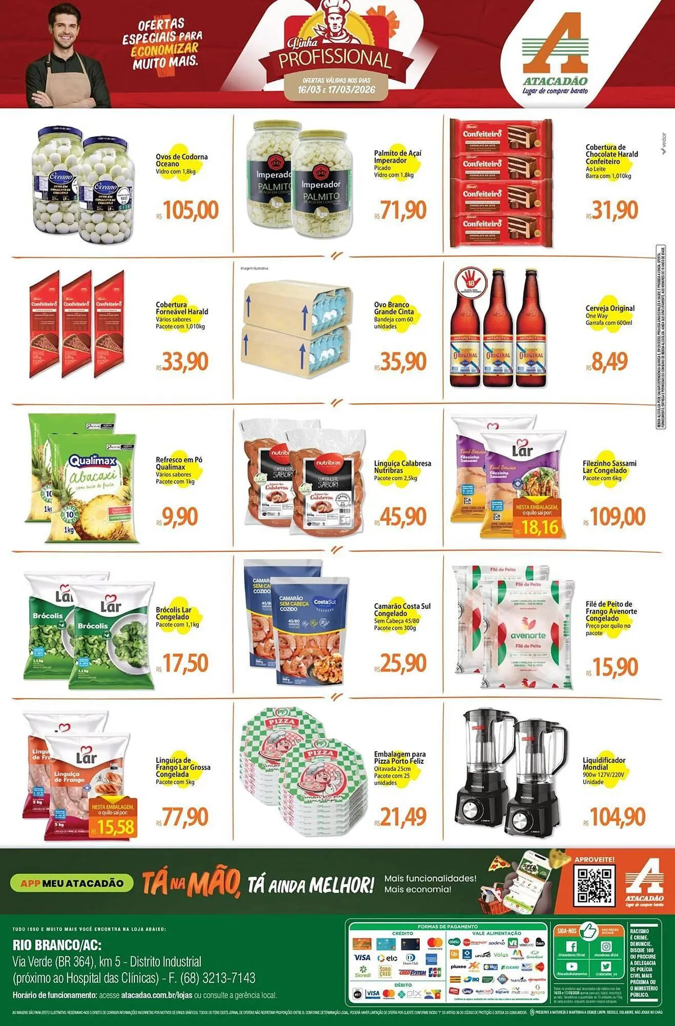 Encarte de Folheto Atacadão 16 de março até 17 de março 2026 - Pagina 2