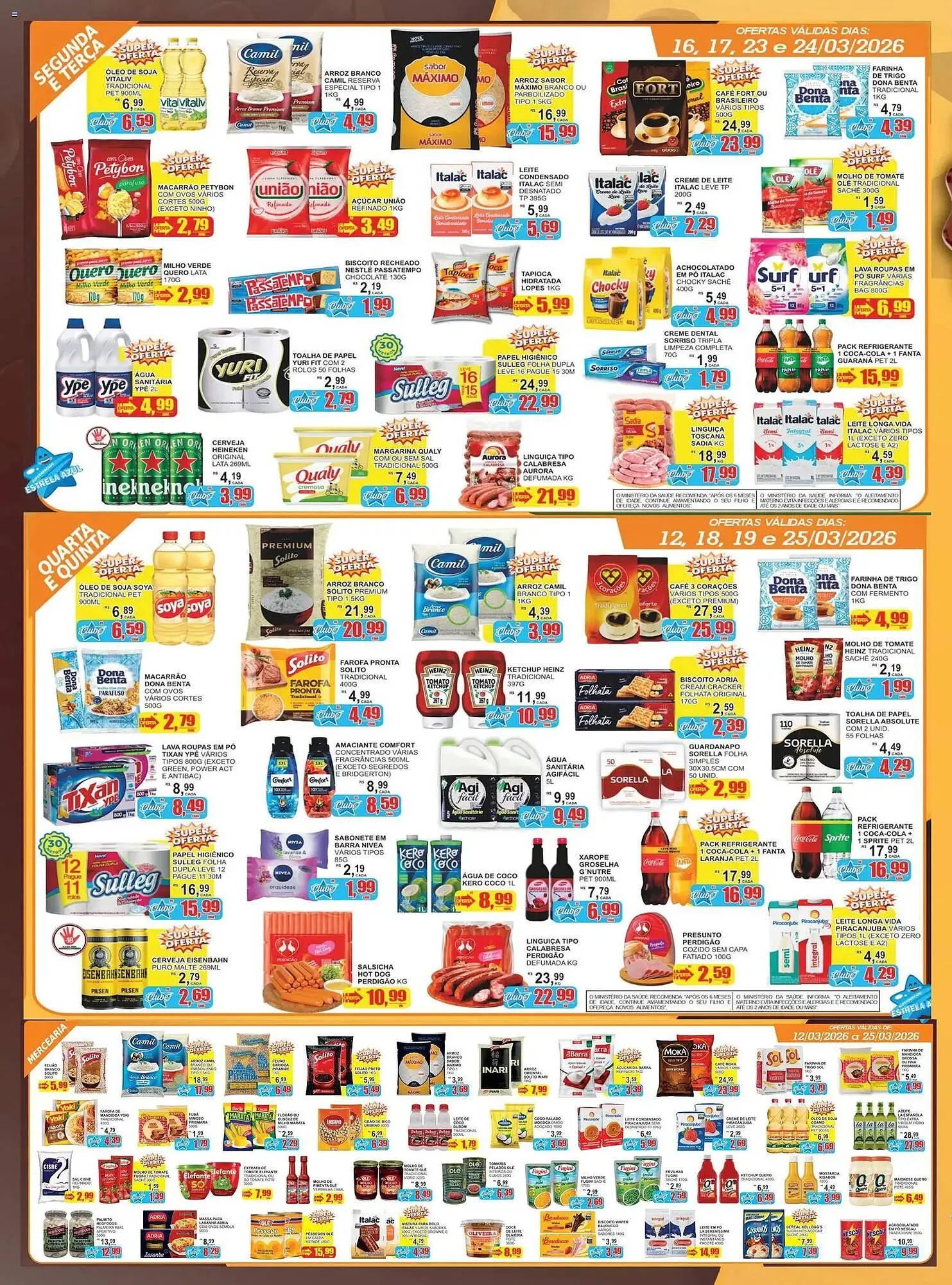 Encarte de Folheto Supermercado Estrela Azul 12 de março até 25 de março 2026 - Pagina 2