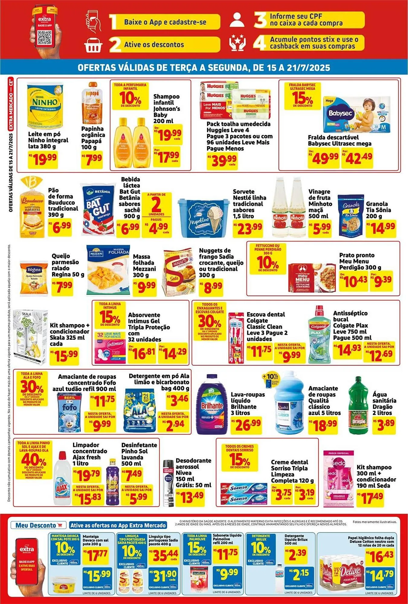 Encarte de Catálogo Extra 15 de julho até 21 de julho 2025 - Pagina 2