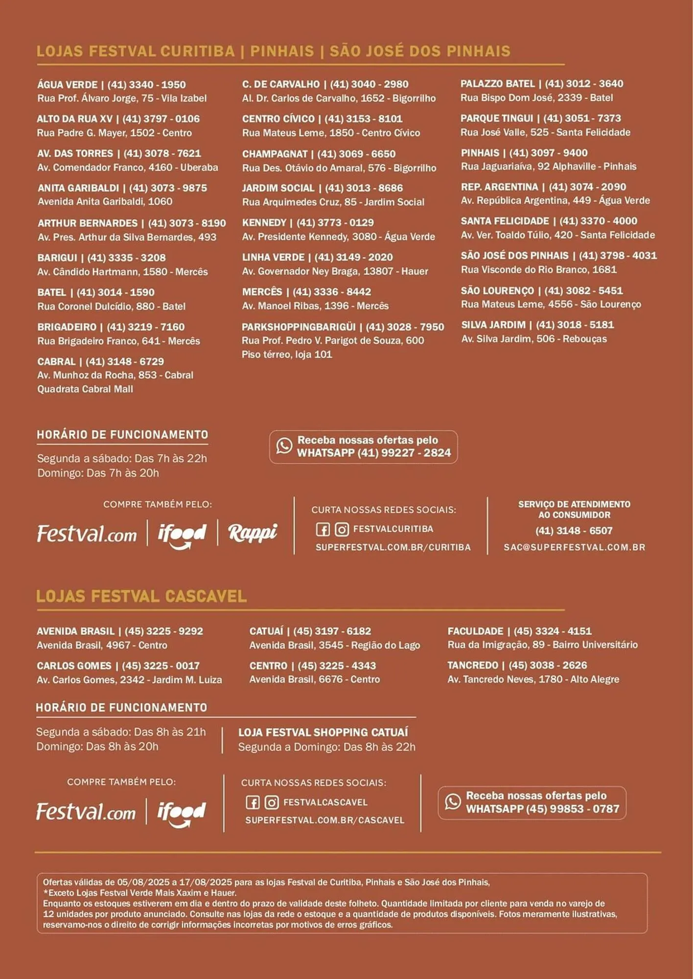 Encarte de Catálogo Festval 6 de agosto até 17 de agosto 2025 - Pagina 12