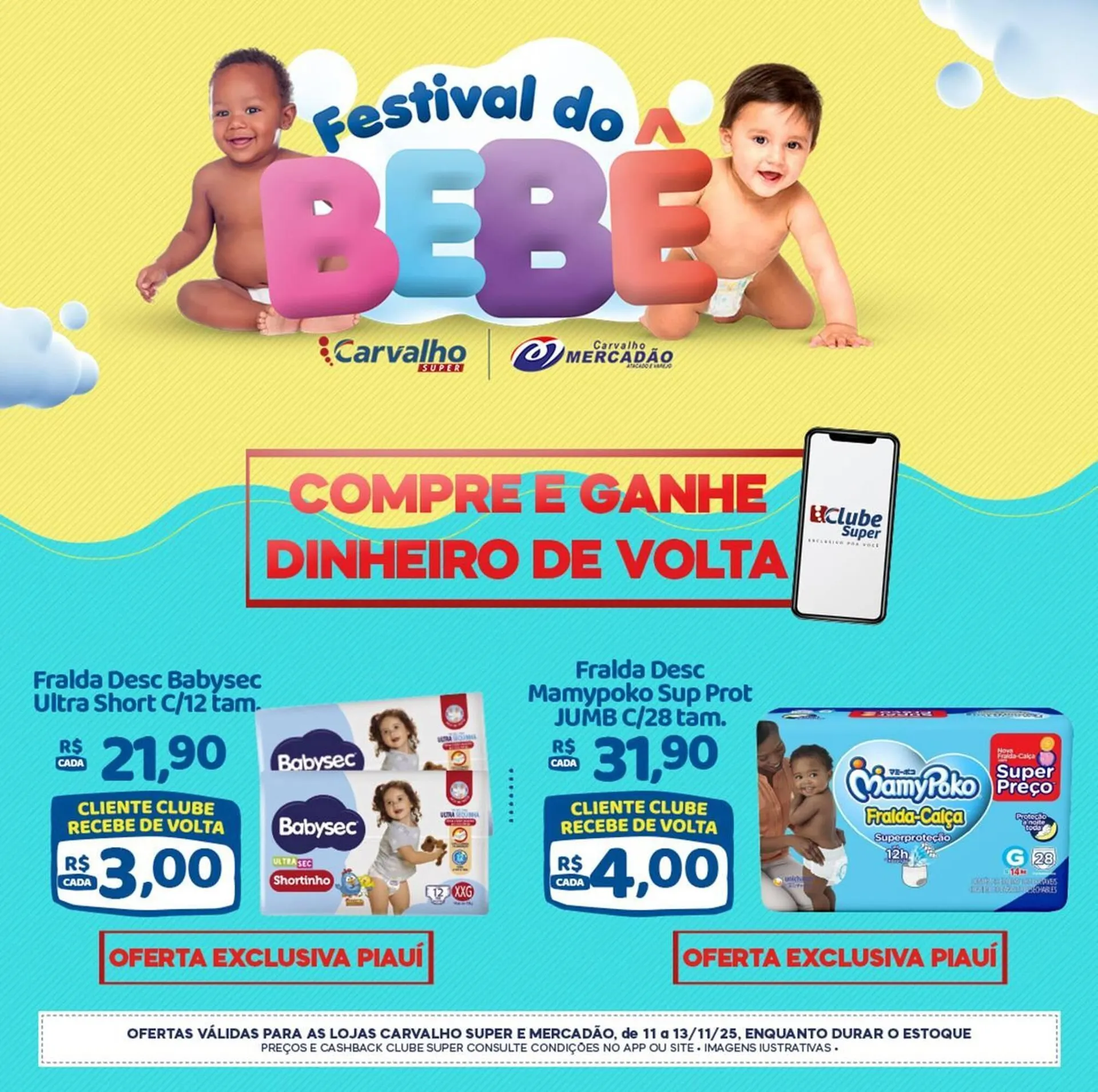 Encarte de Catálogo Carvalho Supermercado 11 de novembro até 13 de novembro 2025 - Pagina 1