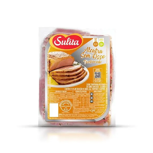 Filé de Alcatra Suina Resfriada Temperada Sulita 550g