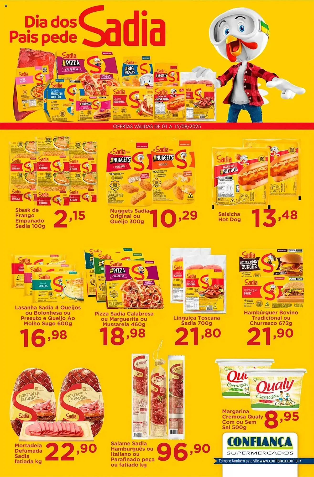 Encarte de Catálogo Confiança Supermercados 1 de agosto até 15 de agosto 2025 - Pagina 1