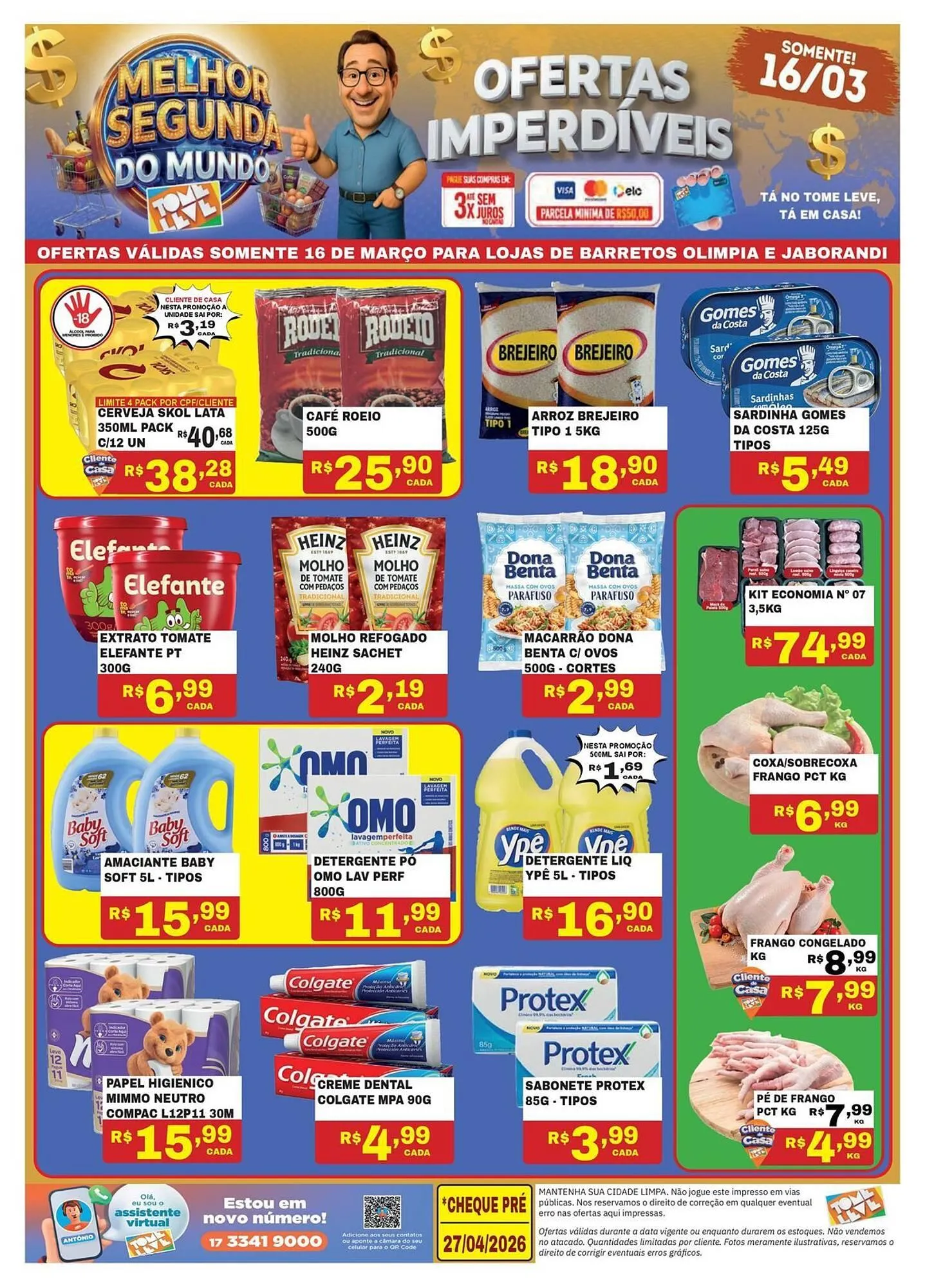 Encarte de Catálogo Tome Leve 16 de março até 16 de março 2026 - Pagina 1