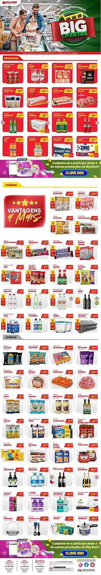 Encarte de Catálogo Big Bom Supermercados 7 de novembro até 9 de novembro 2025 - Pagina 1