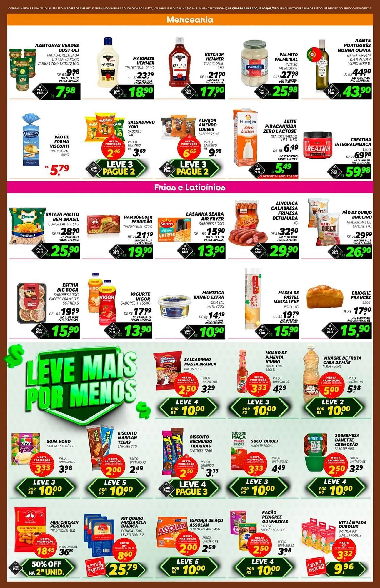 Encarte de Catálogo Spasso Sabores 13 de agosto até 16 de agosto 2025 - Pagina 2