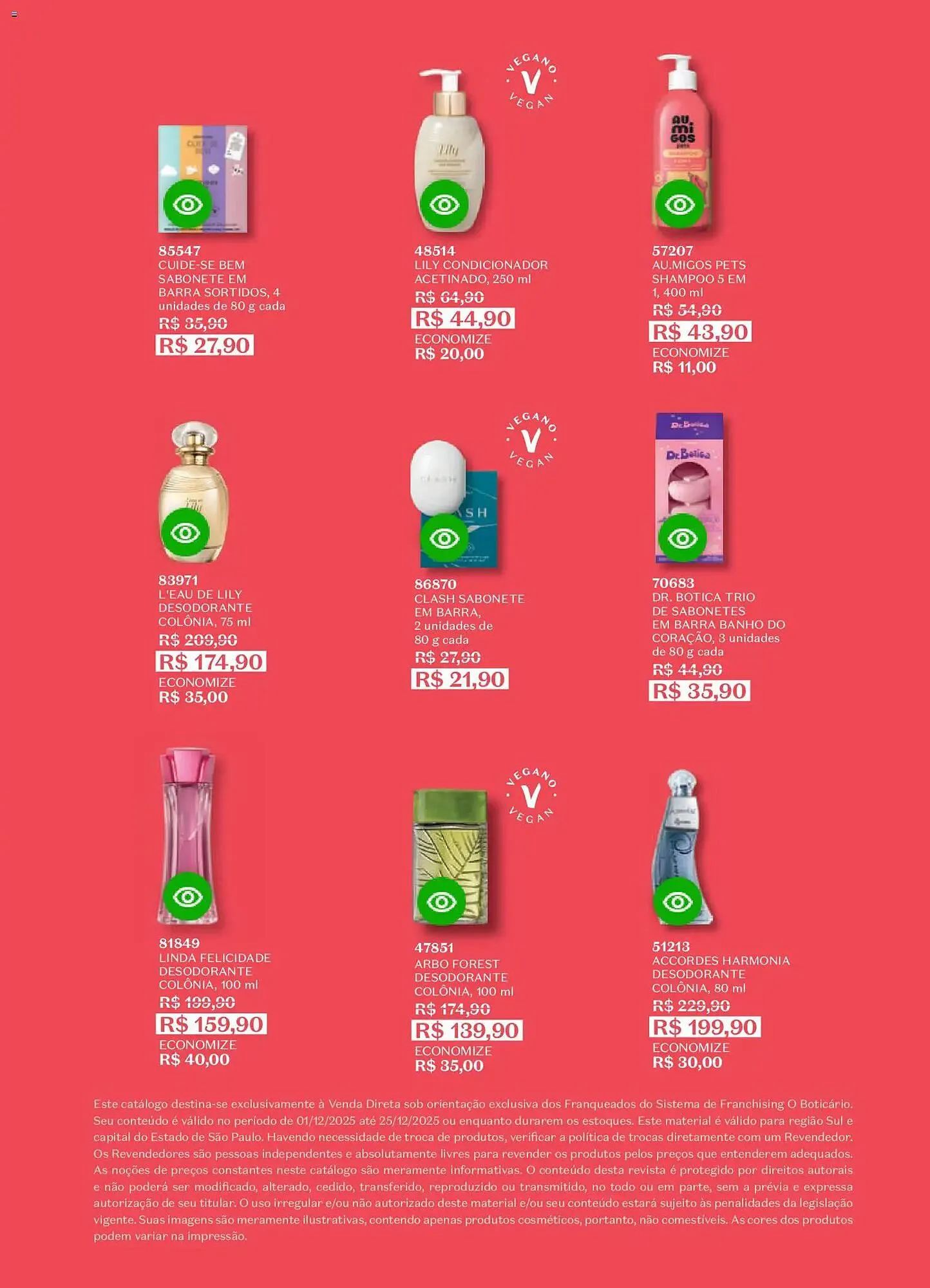 Encarte de Catálogo O Boticário 1 de dezembro até 26 de dezembro 2025 - Pagina 215