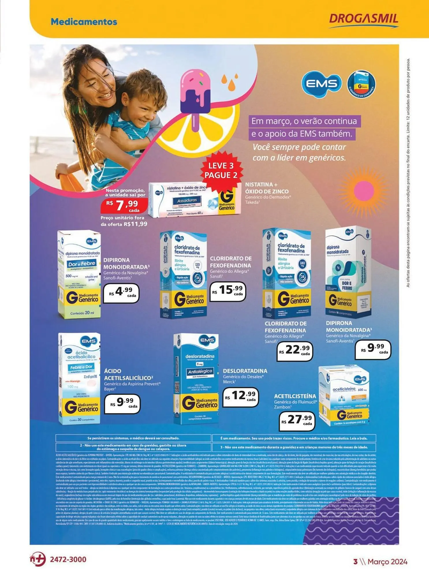 Encarte de Catálogo Drogasmil 1 de março até 31 de março 2024 - Pagina 3