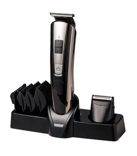 Cortador de Cabelo Preto com Prata Útil Eletro Bivolt