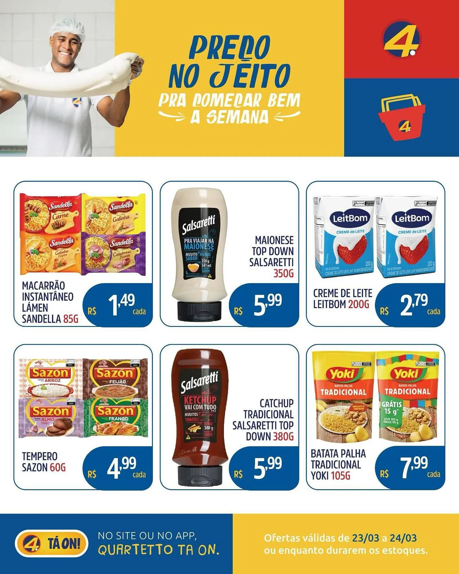 Encarte de Catálogo Quartetto Supermercados 23 de março até 24 de março 2026 - Pagina 3
