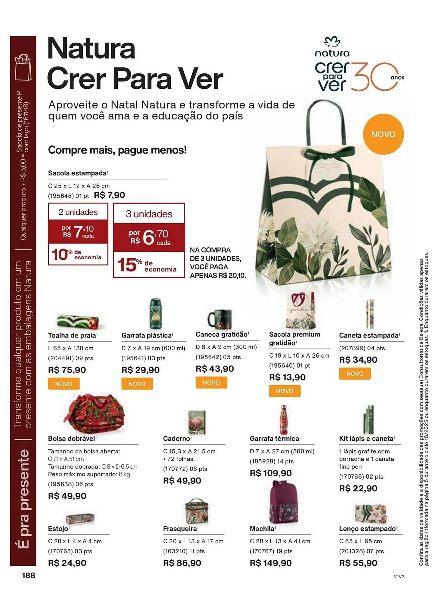 Encarte de Catálogo Natura 30 de outubro até 30 de novembro 2025 - Pagina 188