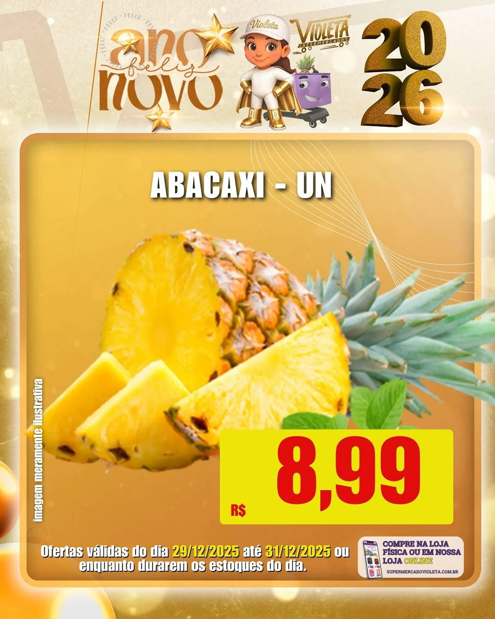 Encarte de Catálogo Violeta Supermercados 29 de dezembro até 31 de dezembro 2025 - Pagina 1