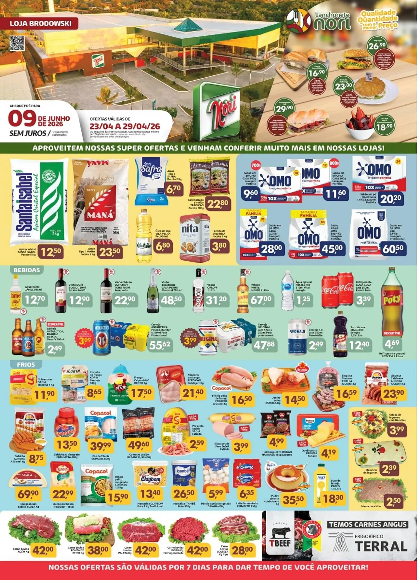 Encarte de Catálogo Supermercados Nori 23 de abril até 29 de abril 2026 - Pagina 1