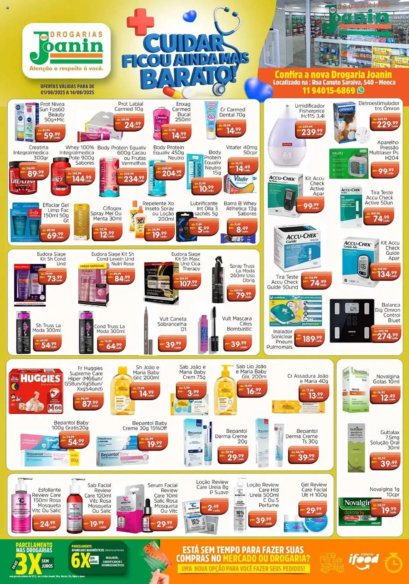 Encarte de Catálogo Supermercados Joanin 1 de agosto até 14 de agosto 2025 - Pagina 1