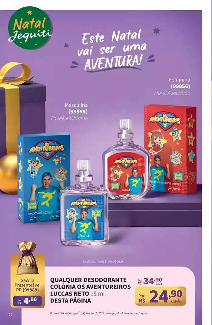 Encarte de Natal Jequiti 1 de novembro até 30 de novembro 2024 - Pagina 16