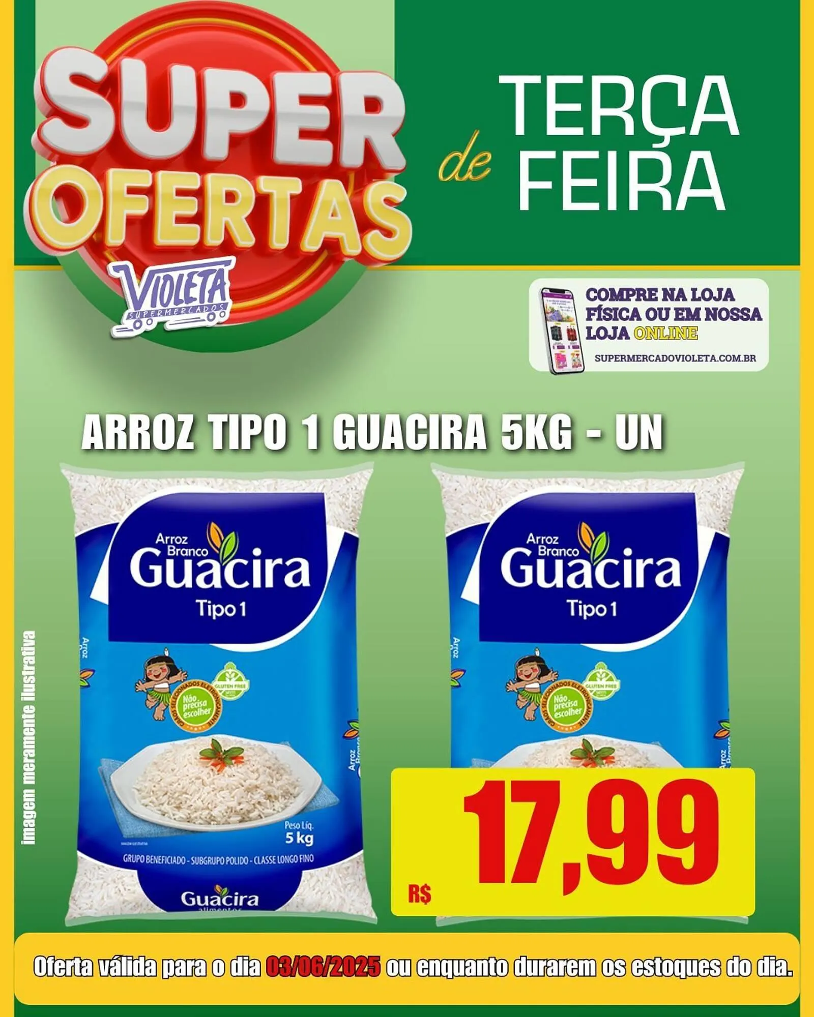 Encarte de Catálogo Violeta Supermercados 2 de junho até 3 de junho 2025 - Pagina 1