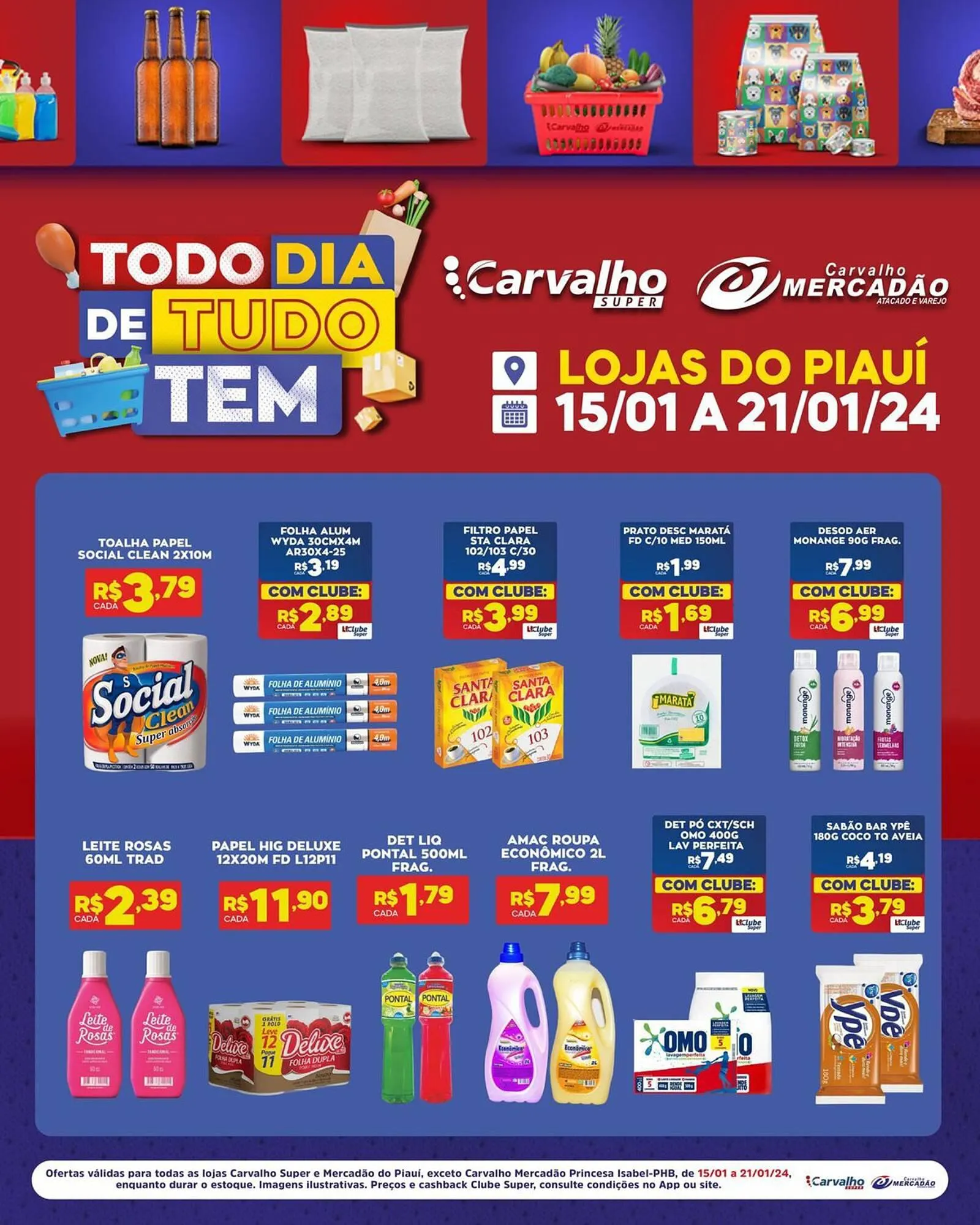 Encarte de Catálogo Carvalho Supermercado 15 de janeiro até 21 de janeiro 2024 - Pagina 7