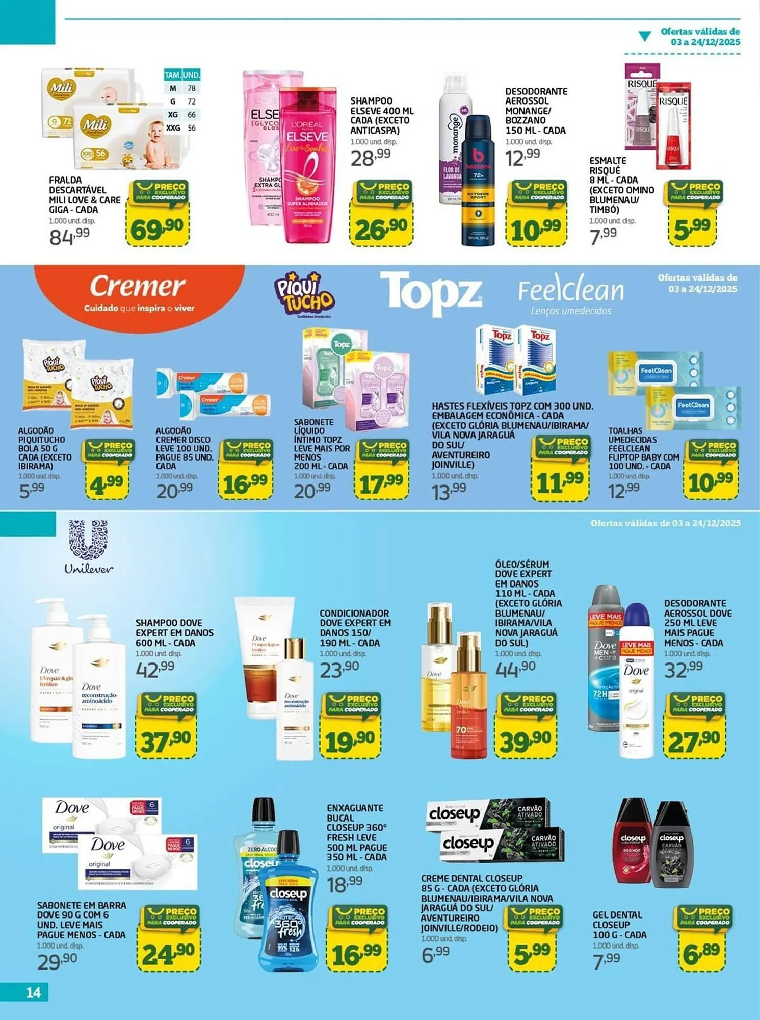 Encarte de Tabloide Cooper 3 de dezembro até 24 de dezembro 2025 - Pagina 14