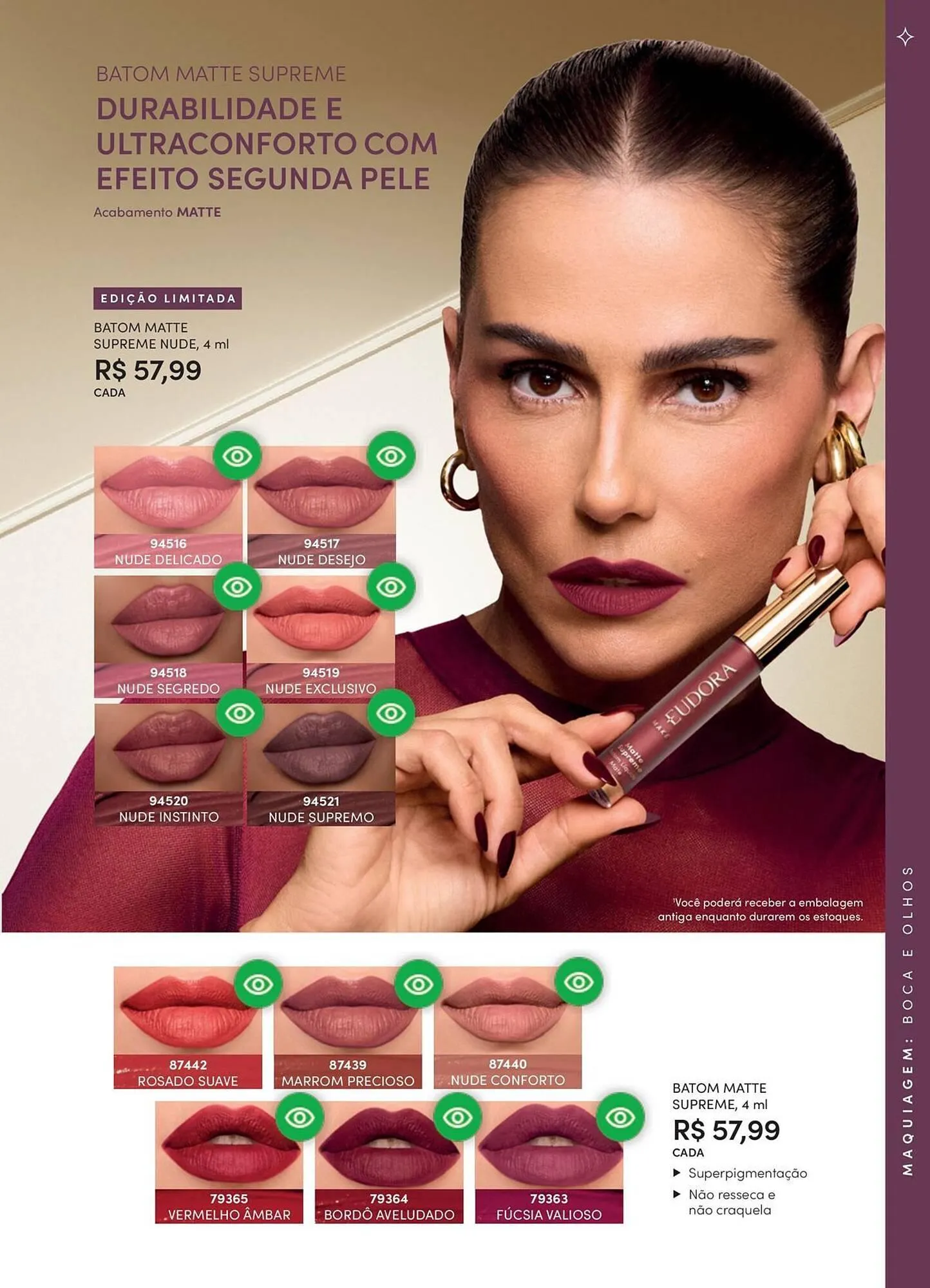 Encarte de Catálogo Eudora 24 de fevereiro até 31 de março 2026 - Pagina 53