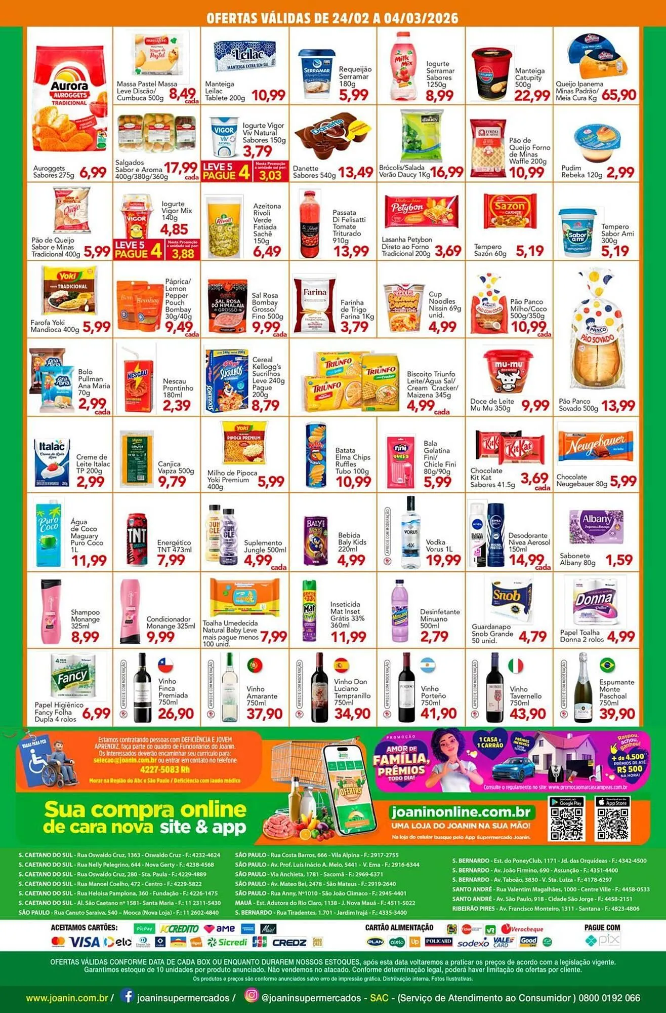 Encarte de Catálogo Supermercados Joanin 24 de fevereiro até 3 de abril 2026 - Pagina 2
