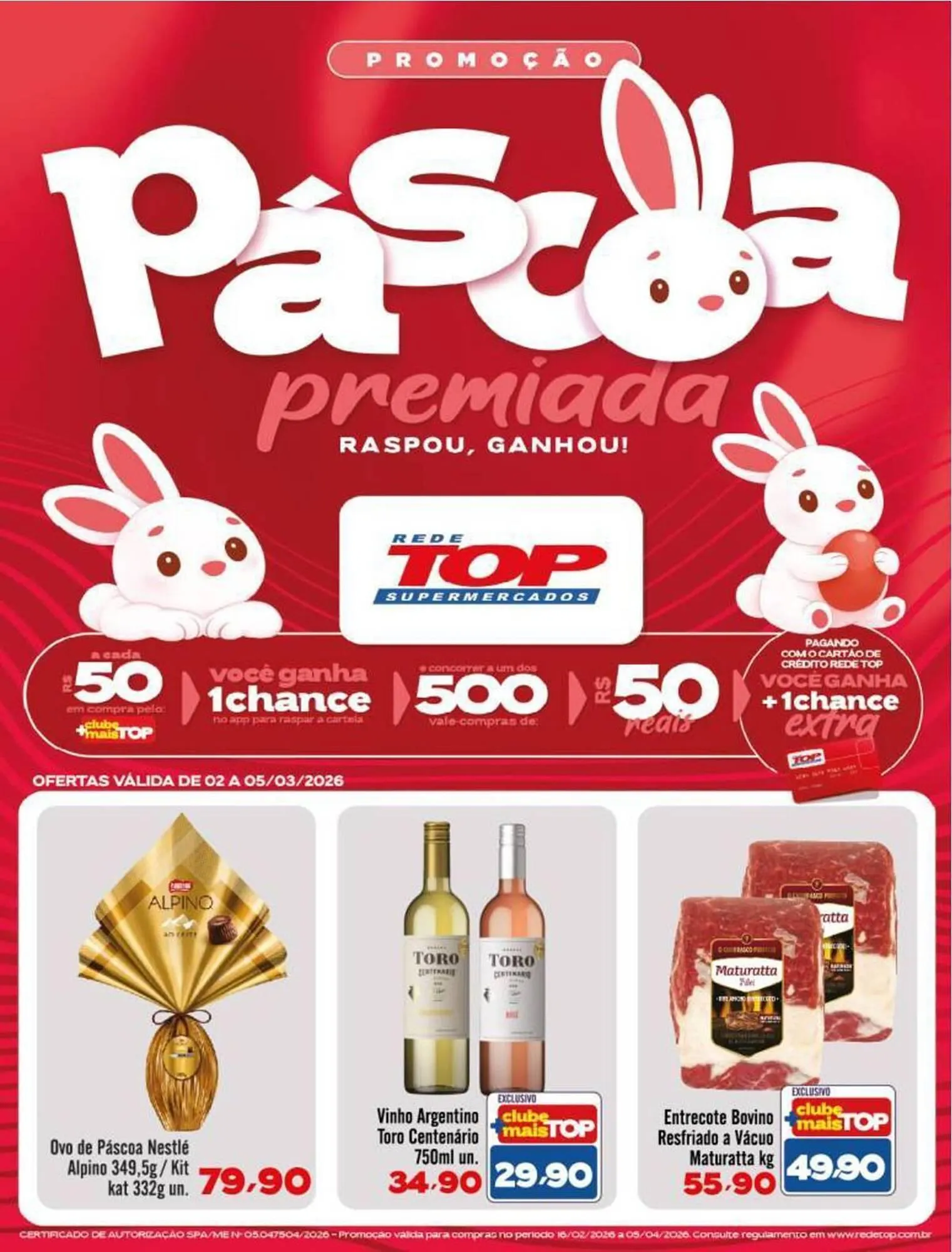 Encarte de Encarte Rede Top 2 de março até 5 de março 2026 - Pagina 1