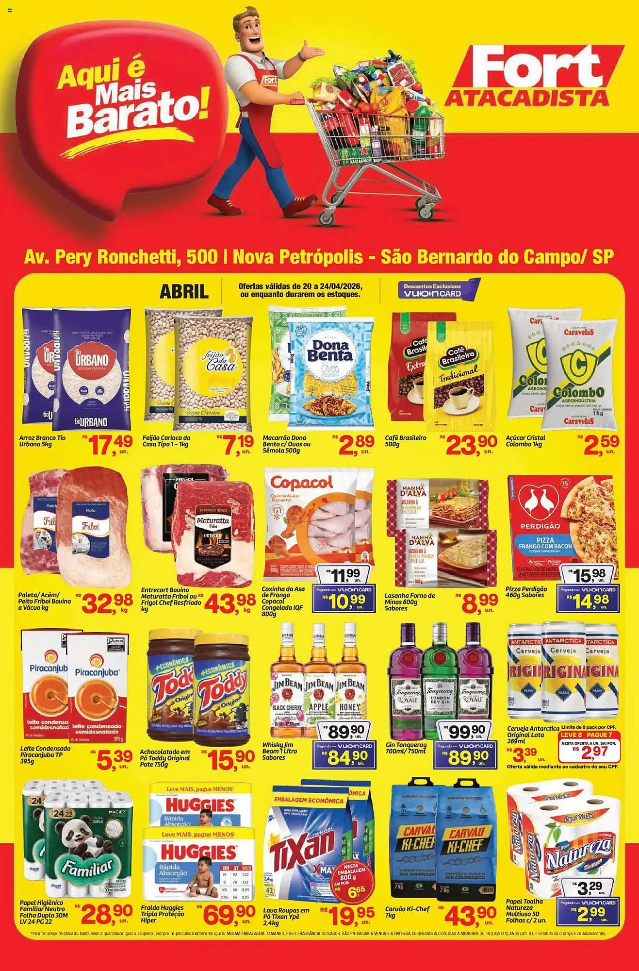 Encarte de Tabloide Fort Atacadista 20 de abril até 24 de abril 2026 - Pagina 1