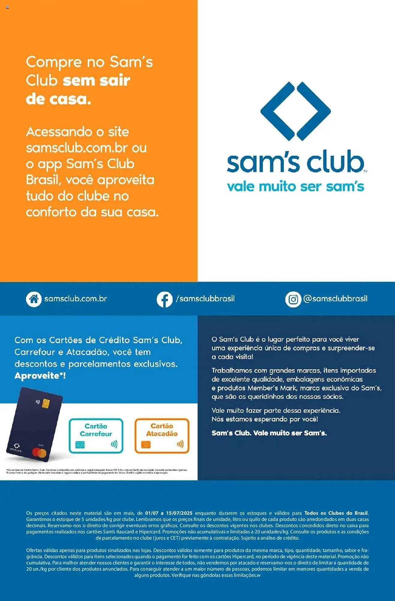 Encarte de Catálogo Sam's Club 7 de julho até 15 de julho 2025 - Pagina 16