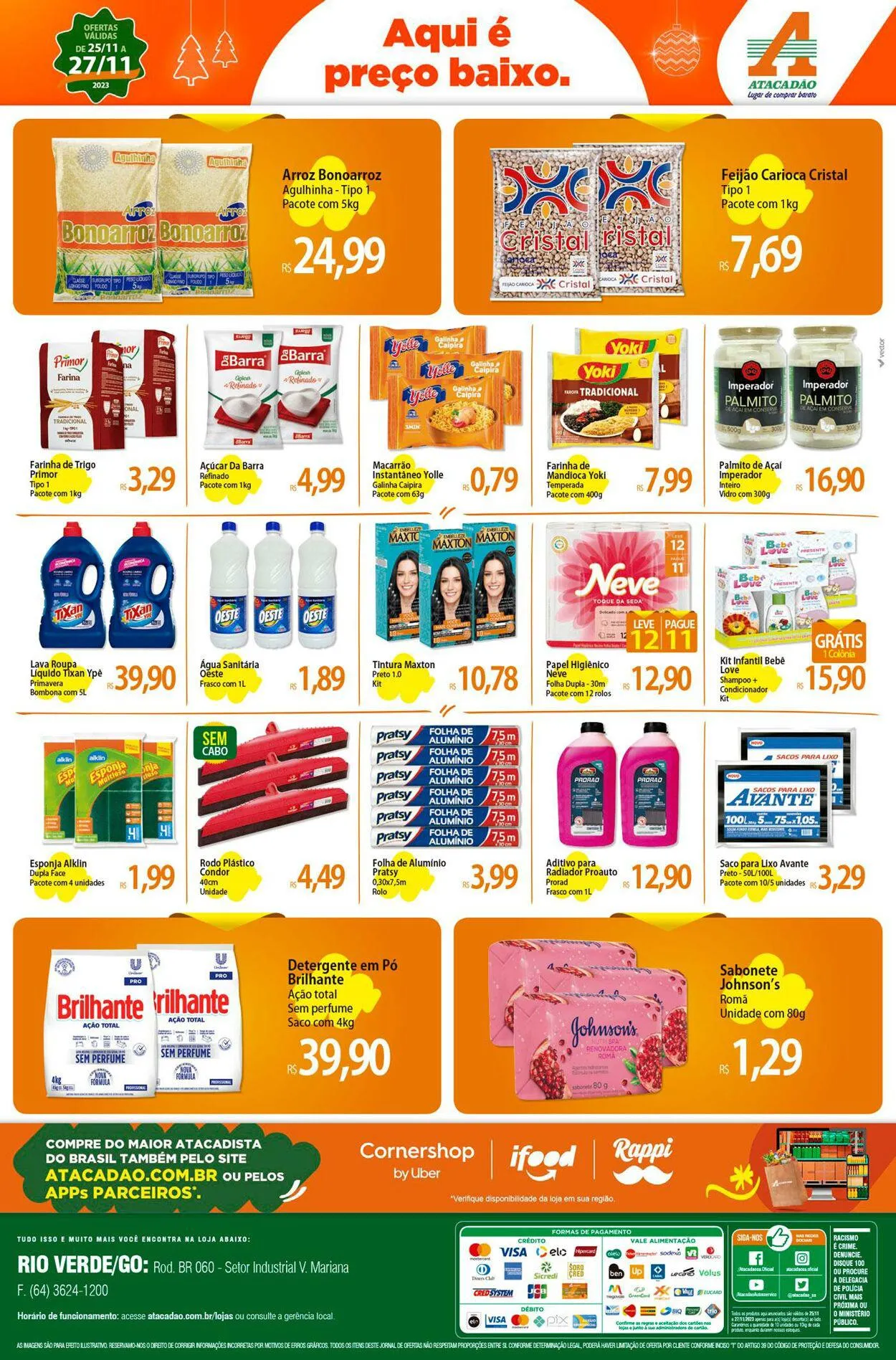 Encarte de Atacadão - GO - Rio Verde 25 de novembro até 27 de novembro 2023 - Pagina 2