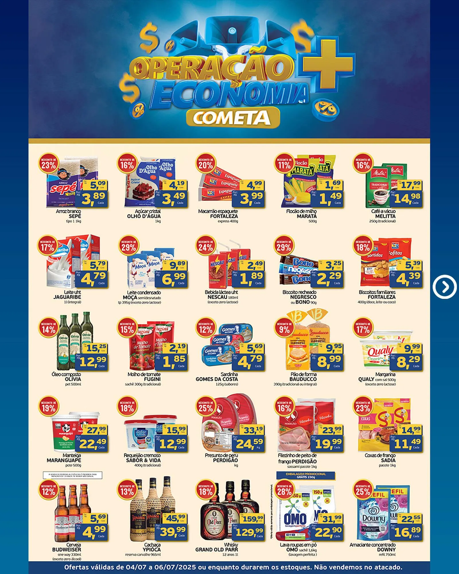 Encarte de Catálogo Cometa Supermercados 3 de julho até 6 de julho 2025 - Pagina 2