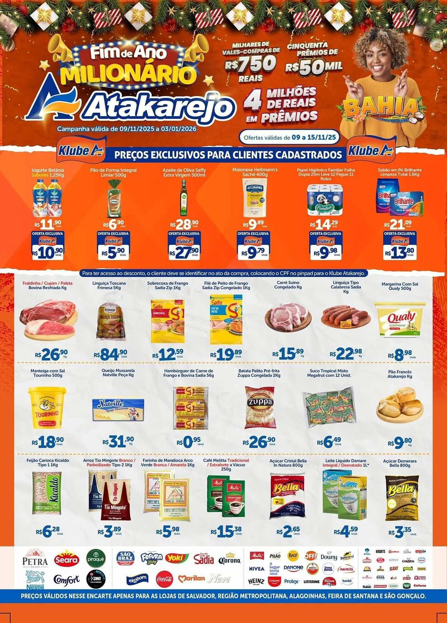 Encarte de Encarte Atakarejo 9 de novembro até 15 de novembro 2025 - Pagina 1