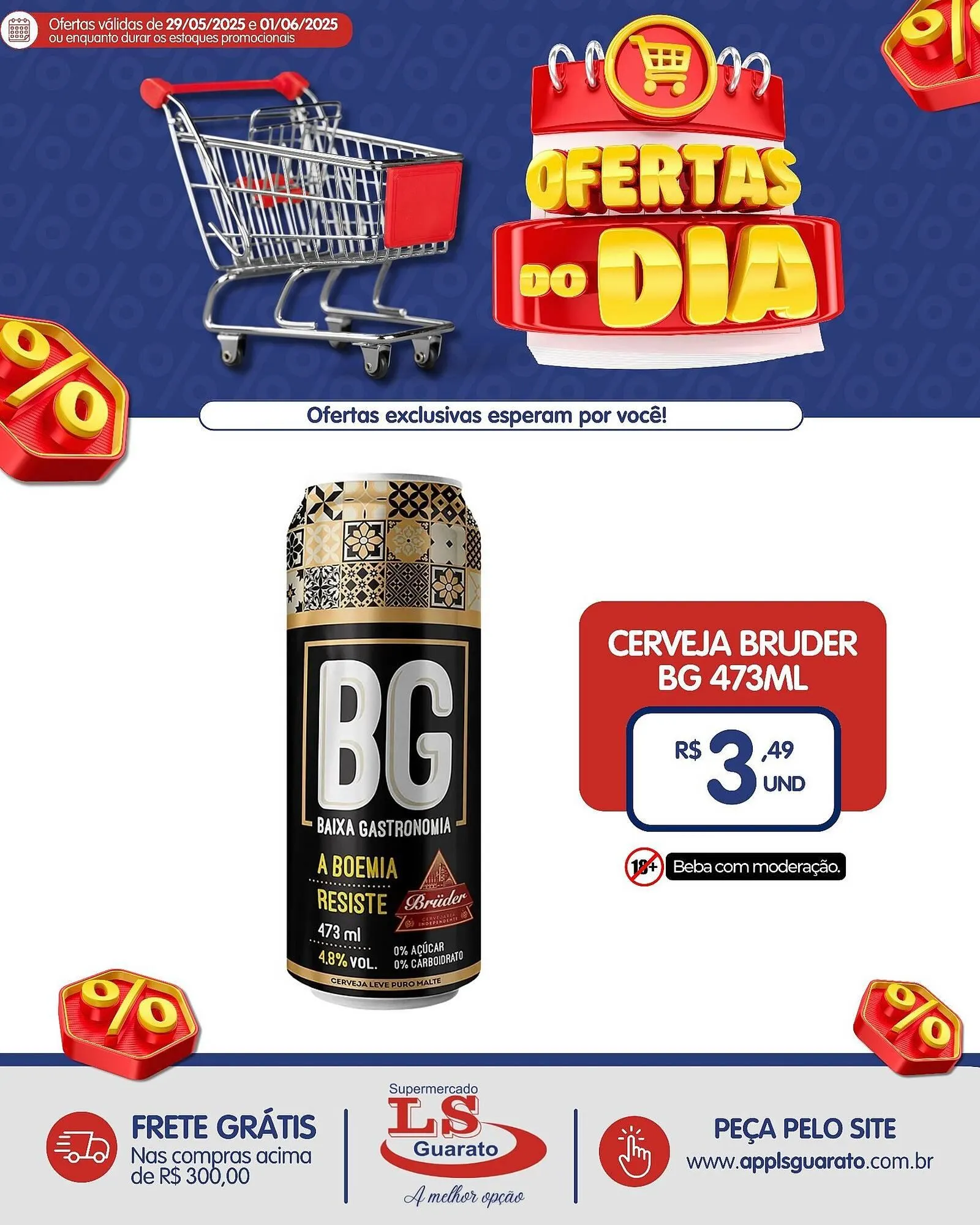 Encarte de Catálogo Supermercado LS Guarato 29 de maio até 1 de junho 2025 - Pagina 1