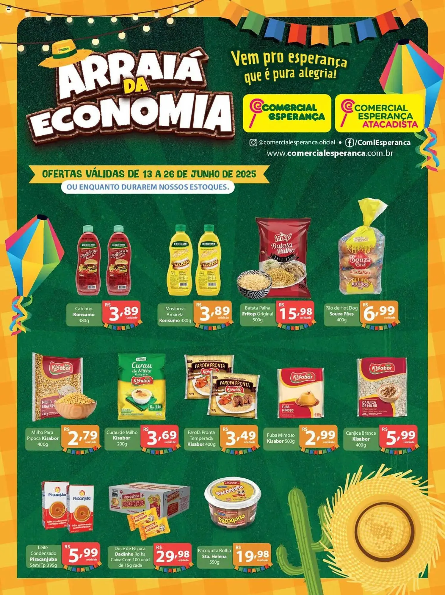 Encarte de Catálogo Comercial Esperança 13 de junho até 20 de junho 2025 - Pagina 1